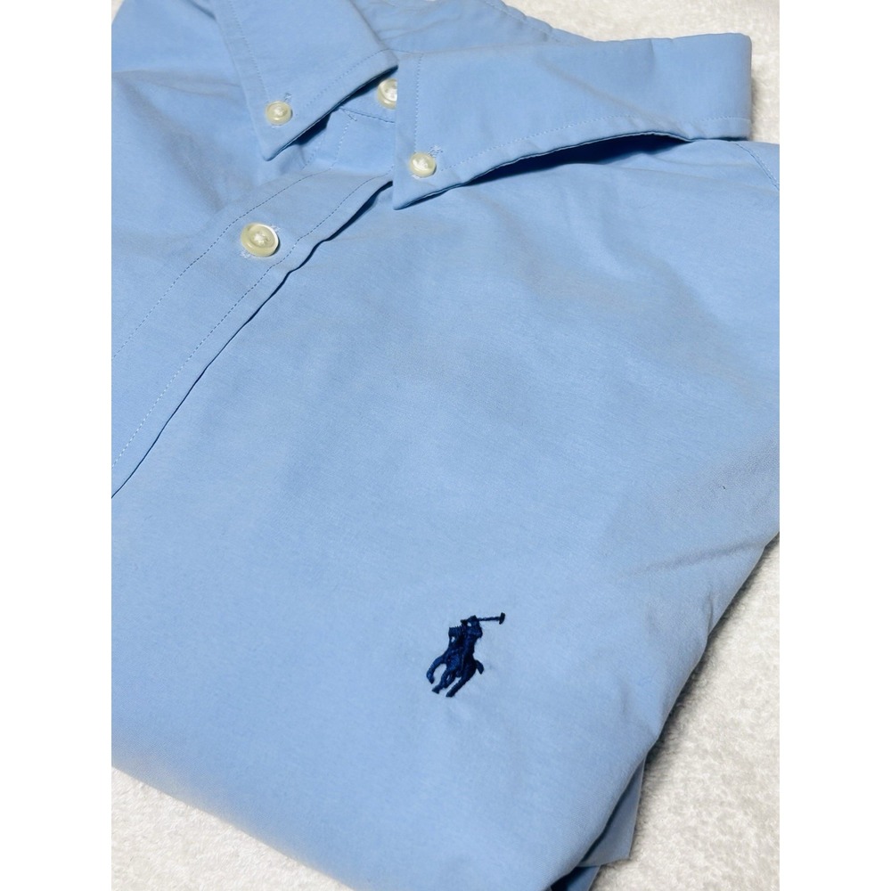 Polo Ralph Lauren Men's Classic Fit Performance Oxford Shirt Light Blue 2XL $138
